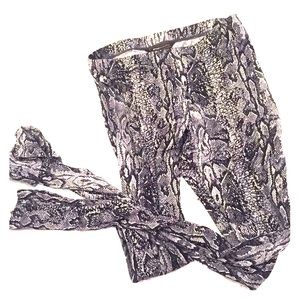 BCBGmaxazria snakeskin leggings
